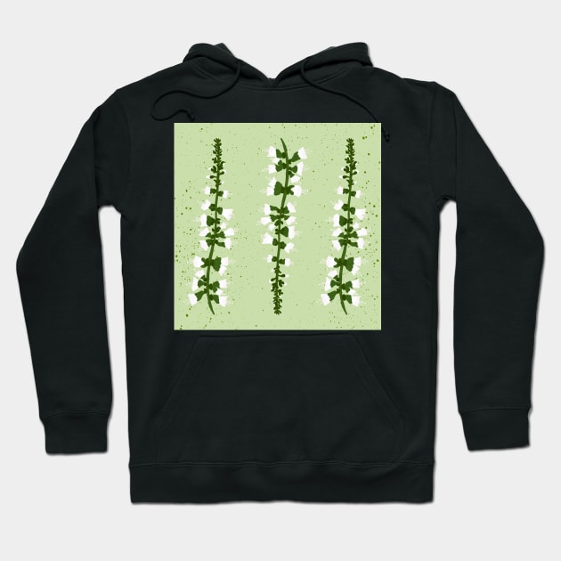 Basil Blossom Green Hoodie by OneLook